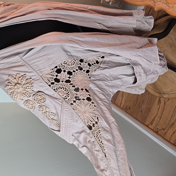 Vintage 80s open front embellished cardigan - Picture 3 of 7